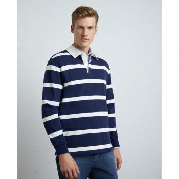 Polo Hombre Rayas Rugby Lloyd's Manga Larga