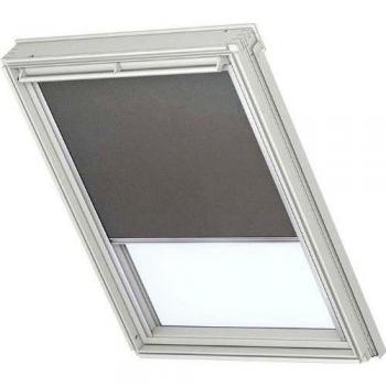 Manuelles Grau-VEDUNKLEUNGSROLLO VELUX 0705 U31 – Aluminium Schiene