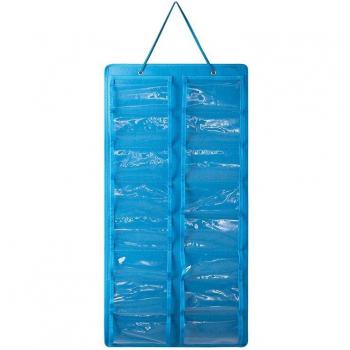 Wall-Mounted Glasses Organizer with Pocket Storage