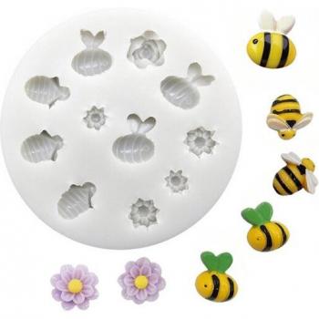 Moule Fleur Abeille Gâteau