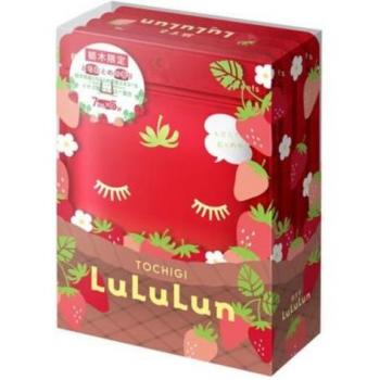 Tochiotome Fragrance Face Mask Bundle by Lululun – 7 Sheets in Each of 5 Bags