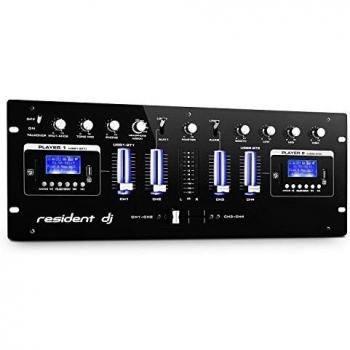 Table de mixage pour DJ Resident DJ DJ405USB-BK