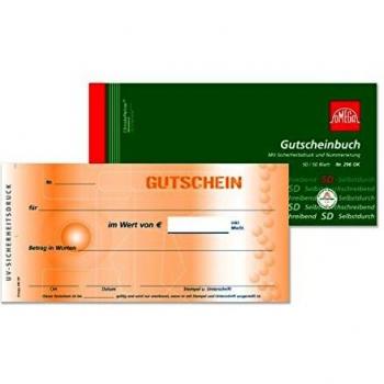 Omega Fortlaufendes Gutscheinbuch 296 OK – 2 x 50 Seiten