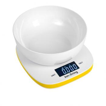 INNOLIVING Bilancia da Cucina Digitale Peso Max 5 Kg colore Giallo