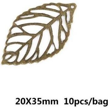 10pcs Vintage Hollow Leaves Jewelry Charms