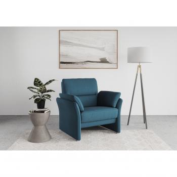 Cocktail‑Sessel Pina – Blau (Petrol), 99 B, 95 H, 88 T, Federkern‑Ergonomie
