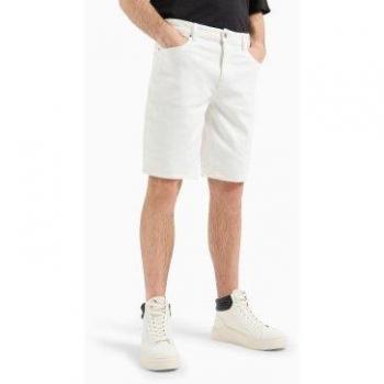 Short Masculino Armani Exchange 31: Denim blanco, Casual, 5 bolsillos