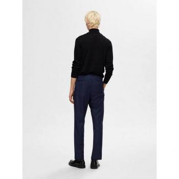 Abbigliamento SLHLeroy Navy: Pantalone a Piega Frontale