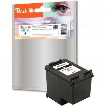 Peach Tintenpatrone schwarz kompatibel zu HP 901XL BK, CC654AE