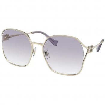 Lentes de Sol Miu Miu MU52WS/ZVN07S Geométricas Doradas para Mujer