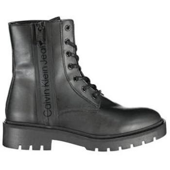 Calvin Klein, Lace-up Boots, female, Black, Size: 8 US