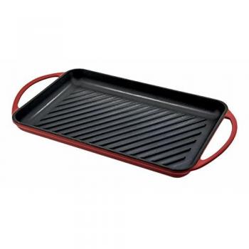 Jata Plancha de Asar Grill Hierro Fundido Apta todo tipo de cocinas, Apta para inducción y horno
