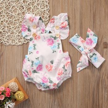 Combo de Ropa SS para Bebés: Mameluco + Diadema