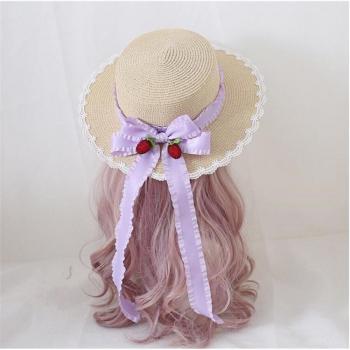 Sombrero de Paja con Lazo y Cinta Redonda