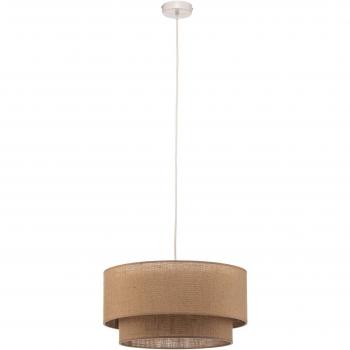 Lampada a sospensione in iuta Ø45cm 1 luce Boho marrone naturale