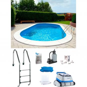 My POOL BWT Ovalpool »POWER«, 360x623x150 cm, mit Poolroboter