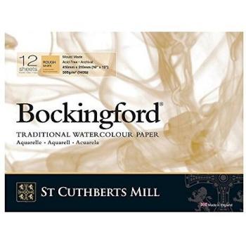 Bockingford 12x16in Watercolor Pad 140lb Rough 12s