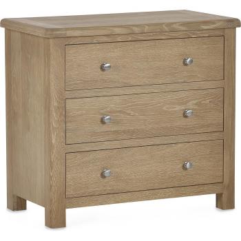 Memphis 3-drawer Chest in Limed Oak Finish