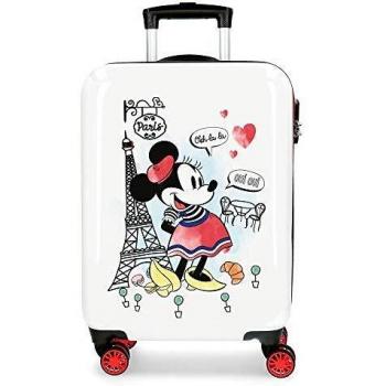 Disney Minnie Around the World Red 4-Wheel Cabin Suitcase