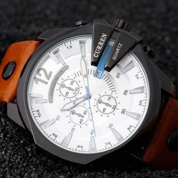Reloj Masculino Curren 8176 con Correa de Cuero