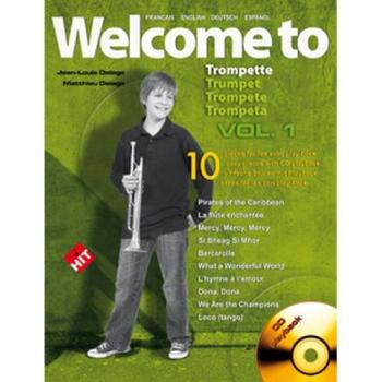 Partitions variété, pop, rock… HIT DIFFUSION DELAGE JL&M – WELCOME TO TROMPETTE VOL.1 + CD Vents