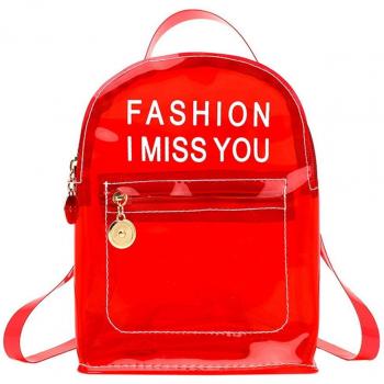 Modischer transparenter Rucksack für den Alltag