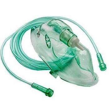 Zarys XL Sauerstoffmaske mit Schlauch, 50 Stück, steril