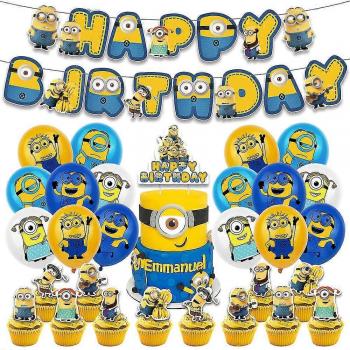 Féérie Minion : Décorations 30 pièces pour Anniversaire Kids