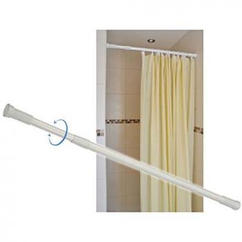 Duschvorhangstange ausziehbar, Aluminium