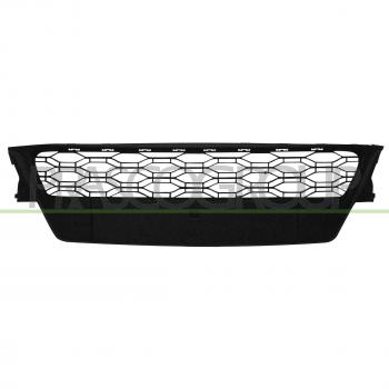 Pieza de parachoques delantera BLIC 6502-07-1304910SP, fabricada en plástico de alta calidad, color negro, diseño específico para vehículos determinados, incluye soportes y fijaciones necesarias para una instalación fácil