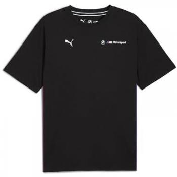 BMW M Motorsport Clean T-Shirt – Puma Herren XS – Schwarzer Baumwollstoff