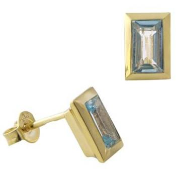 Acalee Gold 333 Ohrstecker mit Topas für Damen