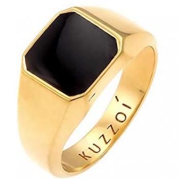 KUZZO Anello Oro Nero