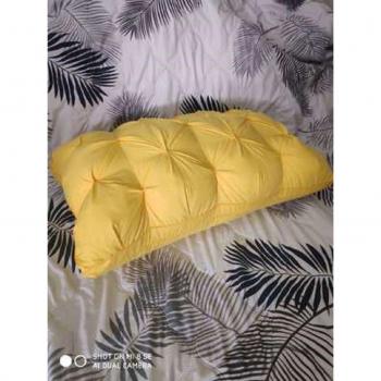 Soft Down-Polyester Pillow with 100% Cotton Cover, Size 48x74cm
