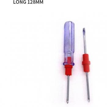 Interchangeable Telescopic Screwdriver with Cross and Slotted Tips
