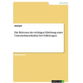 Die Relevanz der richtigen Erhebung einer Unternehmenskultur bei Volkswagen