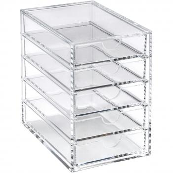 Acrylic Elegance 5-Drawer Organizer