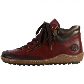 Rieker Basket Montante Cuir Eagle Rouge