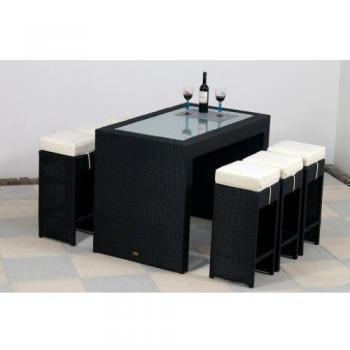 Polyrattan Bar-Set Barcelona für 6 Personen