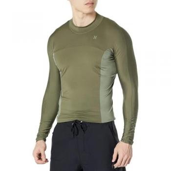 T-shirt mare uomo Hurley a maniche lunghe Modello Channel Crossing