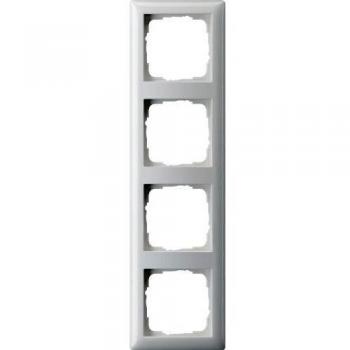 Cache pour 4 prises Gira 021403 Blanc brillant