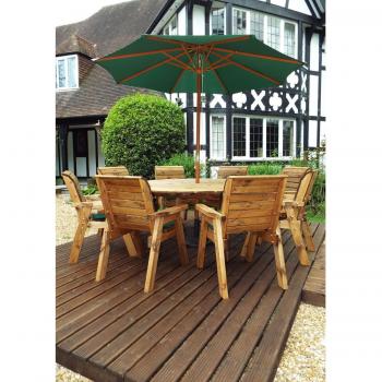 Eight Person Circular Table Set