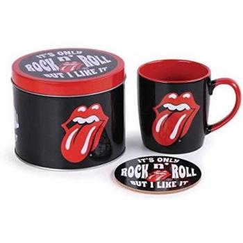 Taza con Posavaso de los Rolling Stones
