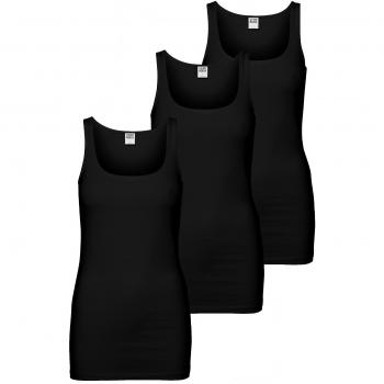 Vero Moda Maxi My Lang-Tank Top 3er Packung Schwarz S