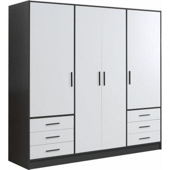 FORTE „Jupiter“: Drehtürenschrank mit variablen Einlegeböden – 60 × 200 cm