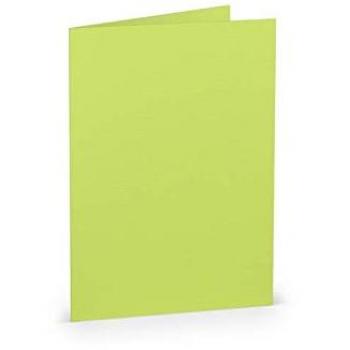 B6 Hochformat Doppelkarte Maigrün