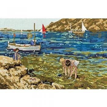 Cross‑Stitch Kit: DMC Rock Pool (14), Multi‑Color