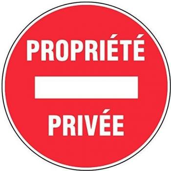 Panneau Propriété Privée 300mm NOVAP