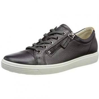 ECCO Damen Soft 7 Ladies Sneaker, Modellnummer: 51383, Farbton: Black Dark Shadow