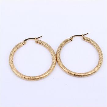 MGUB Gold Stainless Steel Hoop Earrings for Women